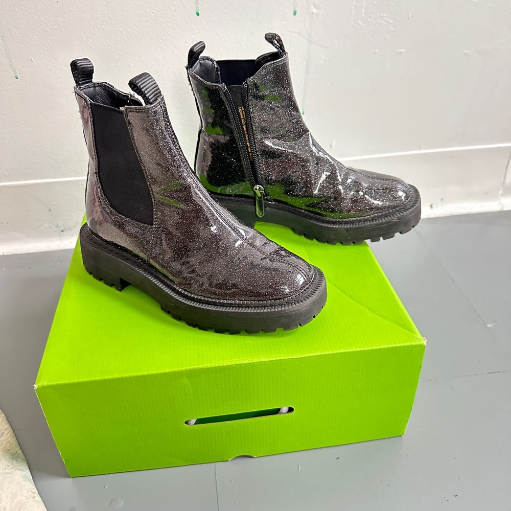 Sam Edelman Sprkly Black Ankle Boots